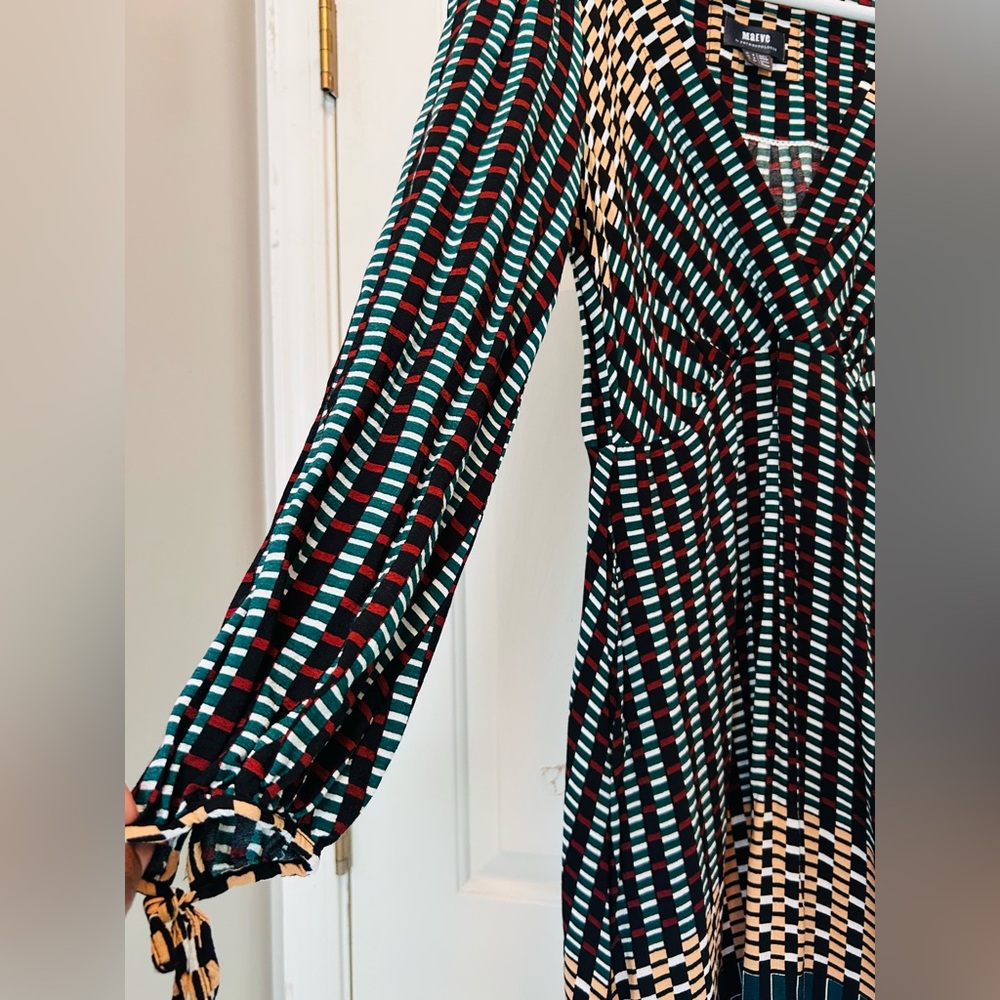 MAEVE Gianna Anthropologie tunic dress multicolored geometric print festival - Picture 7 of 12